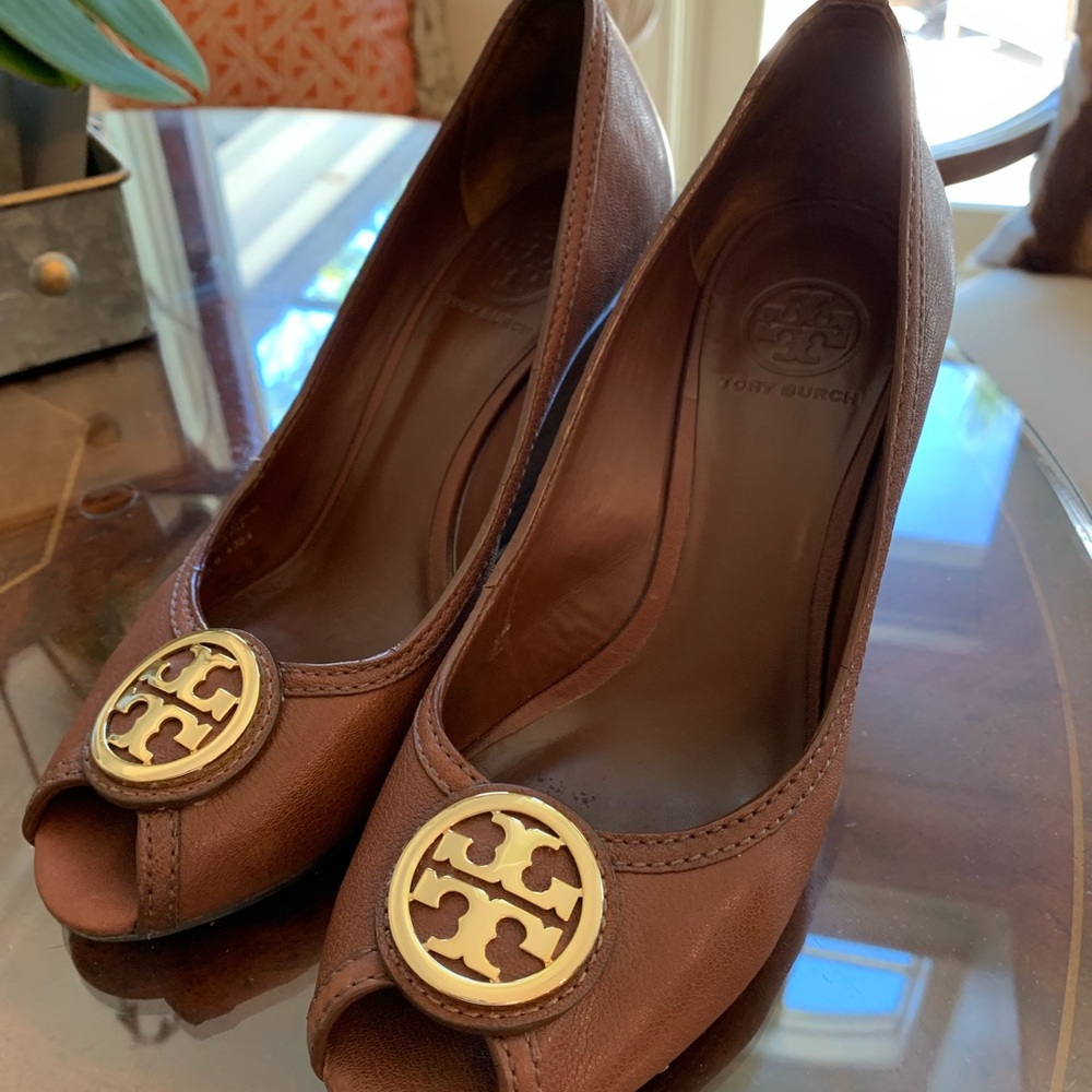 COPY - Tory Burch open toe wedge